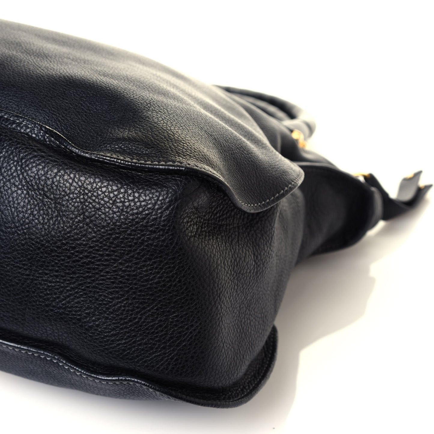 Calfskin Medium Marcie Satchel Black