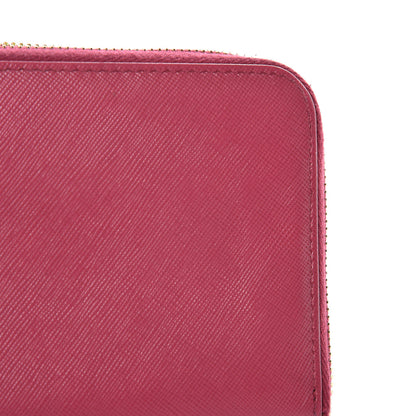 Prada Saffiano Colour Zip Around Wallet Peonia 12 of 12