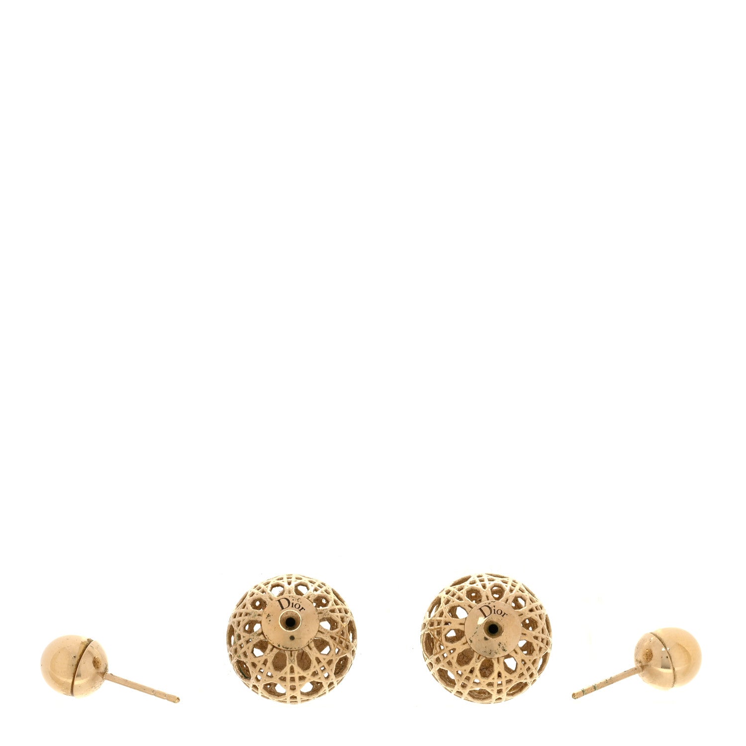 Christian Dior Cannage Mise En Dior Tribales Earrings Gold 3 of 5