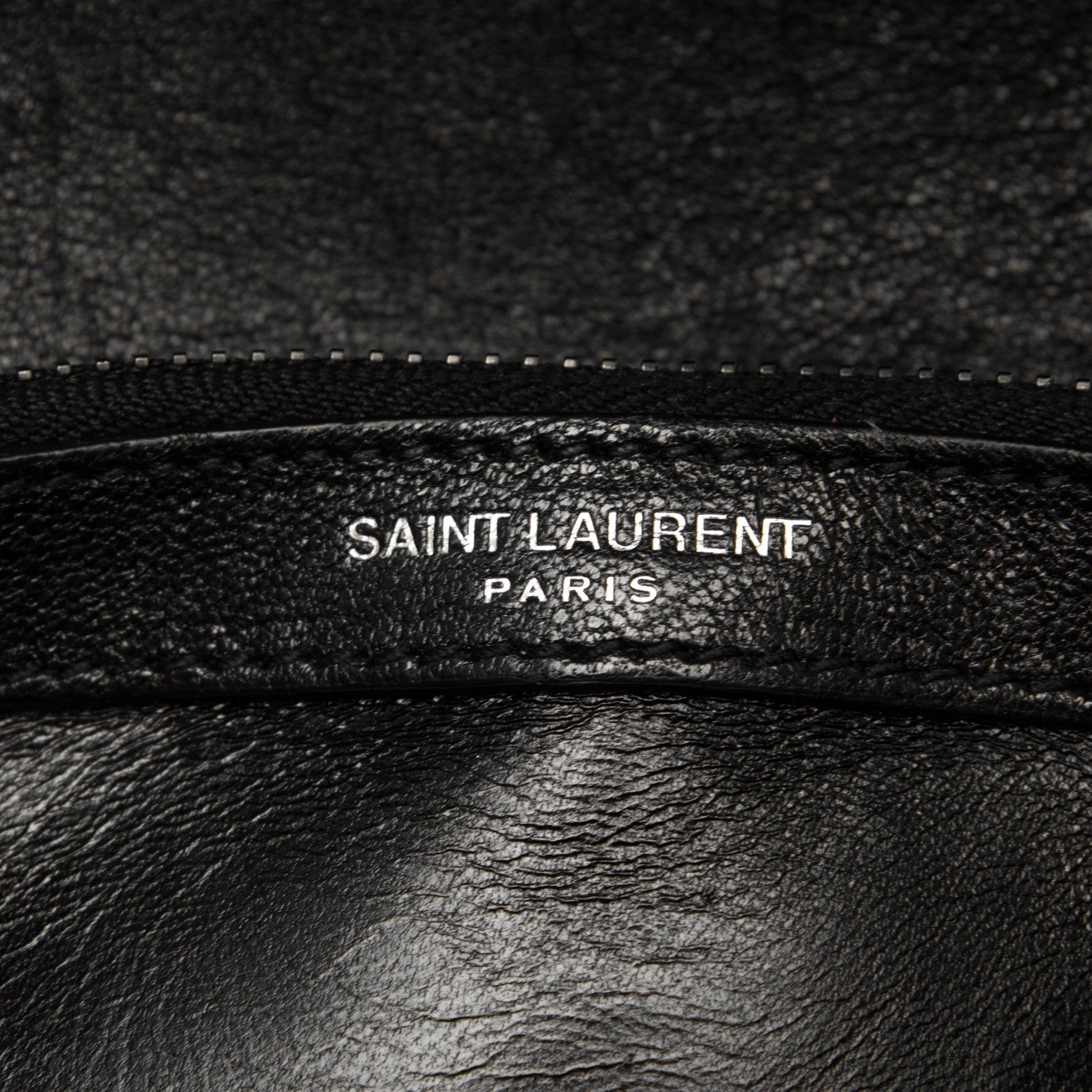 Saint Laurent Sheepskin Matelasse Chevron Monogram Medium College Bag Black 8 of 10