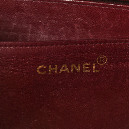 Chanel Lambskin Quilted XL Jumbo Single Flap Black 10 of 11