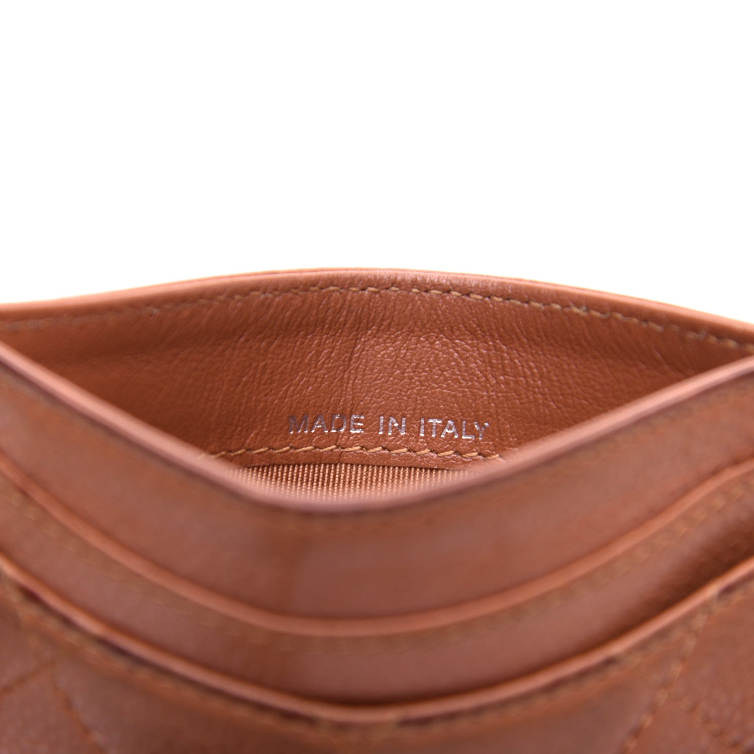 Chanel Caviar Quilted Card Holder Brown 9 of 13