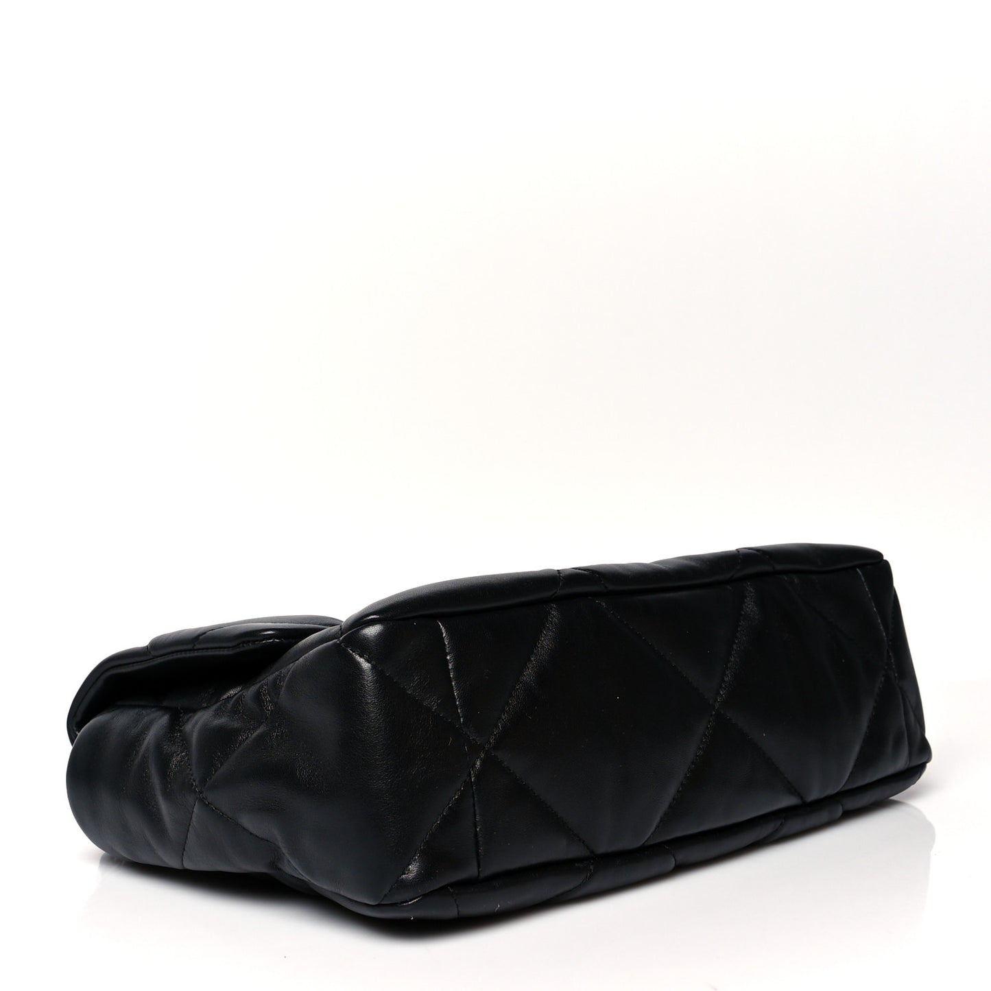 Lambskin Quilted Large Chanel 19 Flap Black