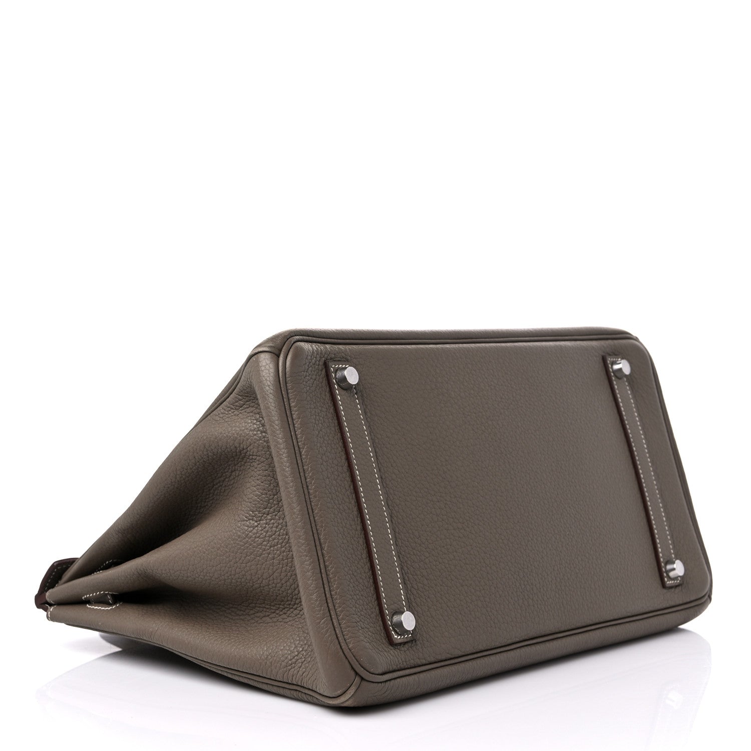 Hermes Taurillon Clemence Birkin 35 Etoupe 4 of 18