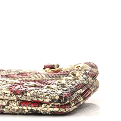 Gucci Snakeskin Large Arli Top Handle Bag Pink Beige 10 of 10