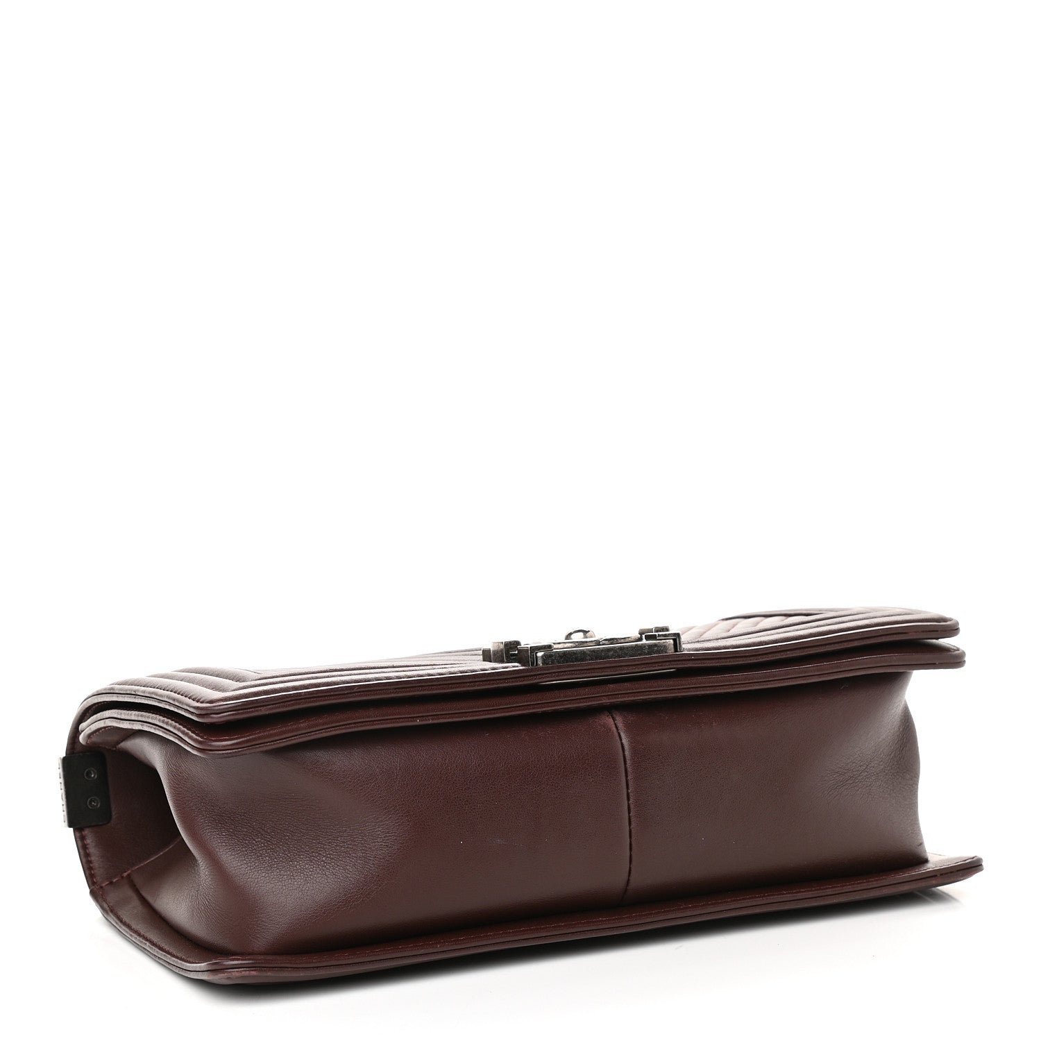 Chanel Calfskin Chevron Quilted Medium Boy Flap Burgundy 3 of 17