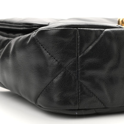 Chanel Lambskin Quilted Medium Chanel 19 Flap Black 9 of 11