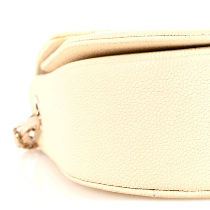 Chanel Grained Calfskin Quilted Medium Cuba Top Handle Flap Ivory 9 of 10