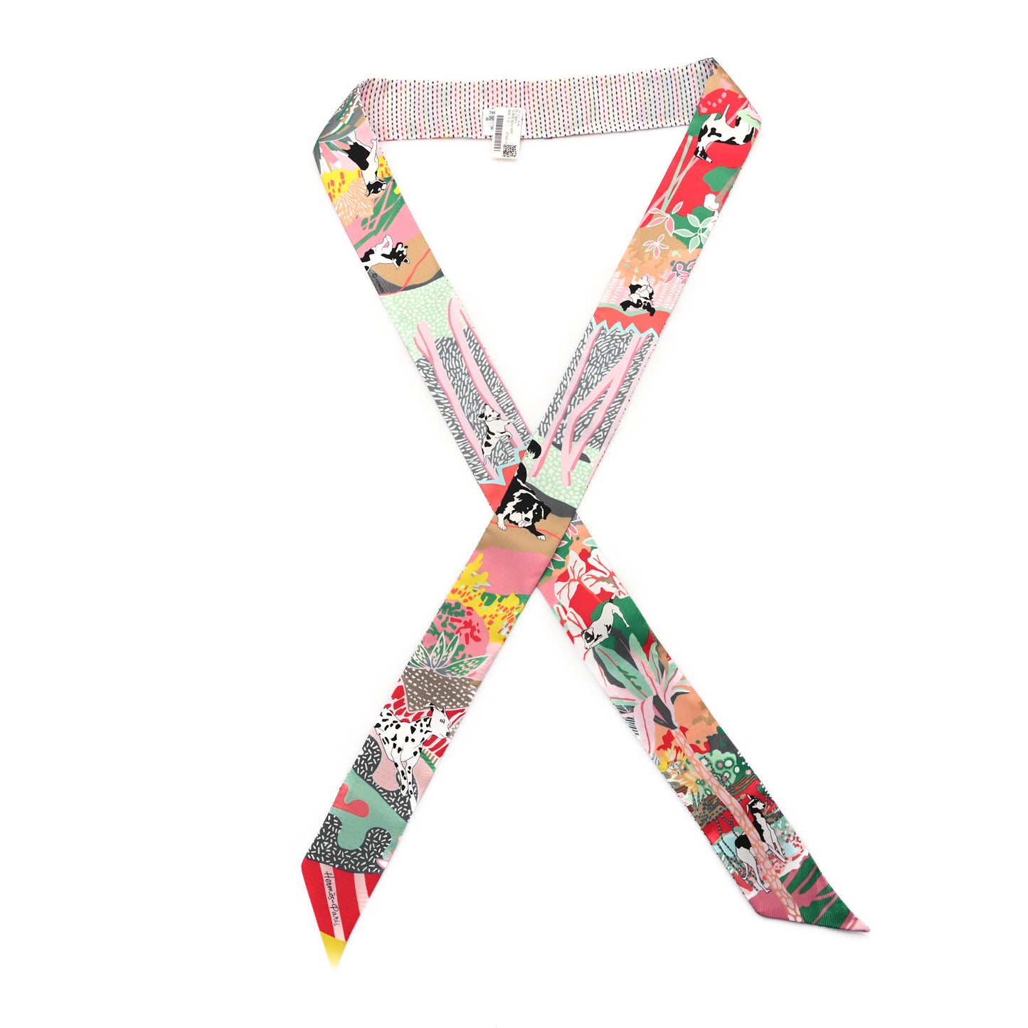 Silk En Liberte Twins Twilly Rose Bleu Vert