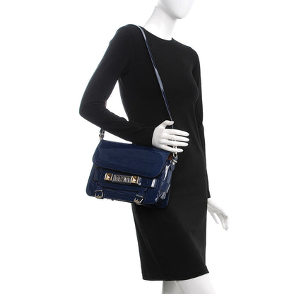 Proenza Schouler Patent PS11 Classic Shoulder Bag Cadet Blue 2 of 10