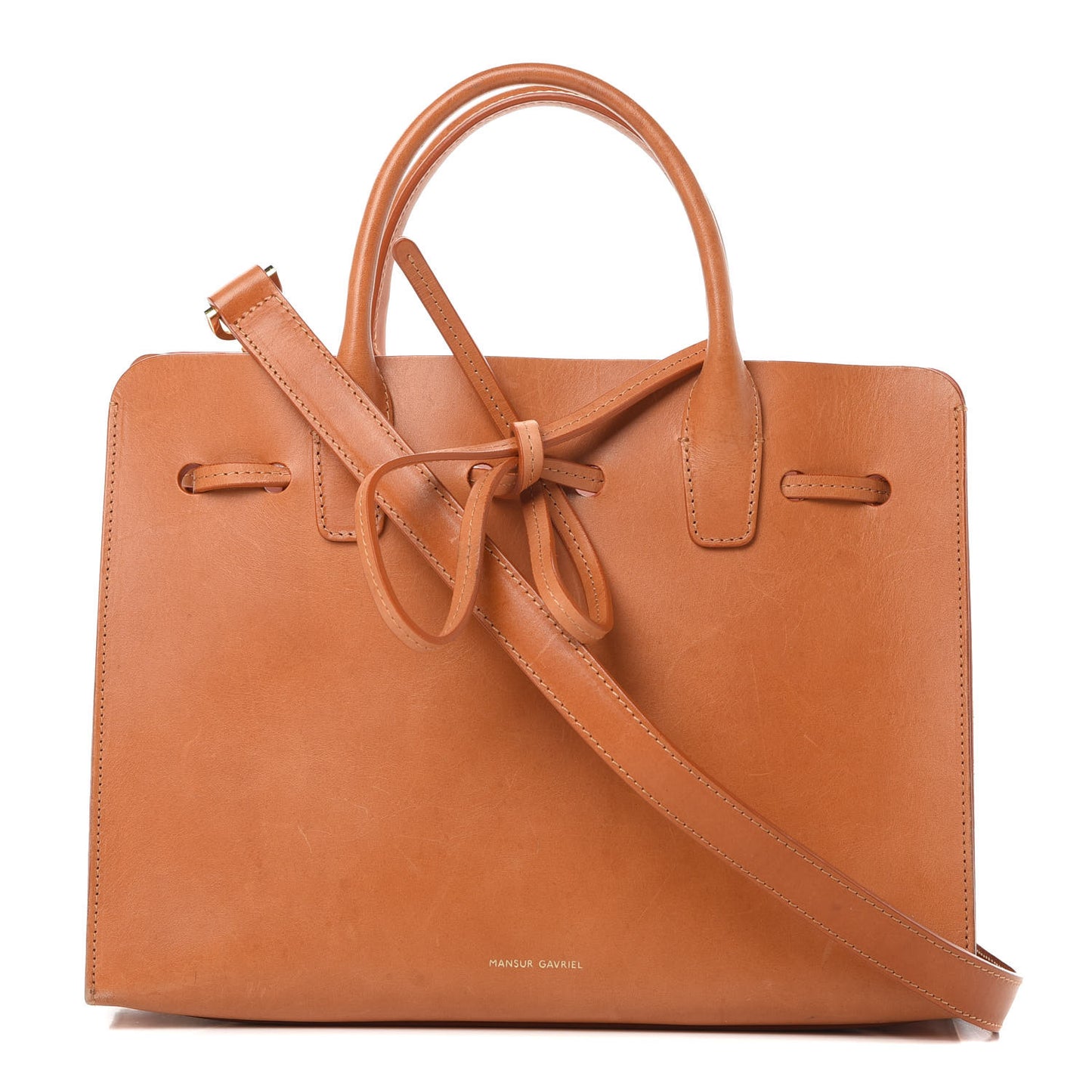 Calfskin Mini Sun Bag Cammello Rosa