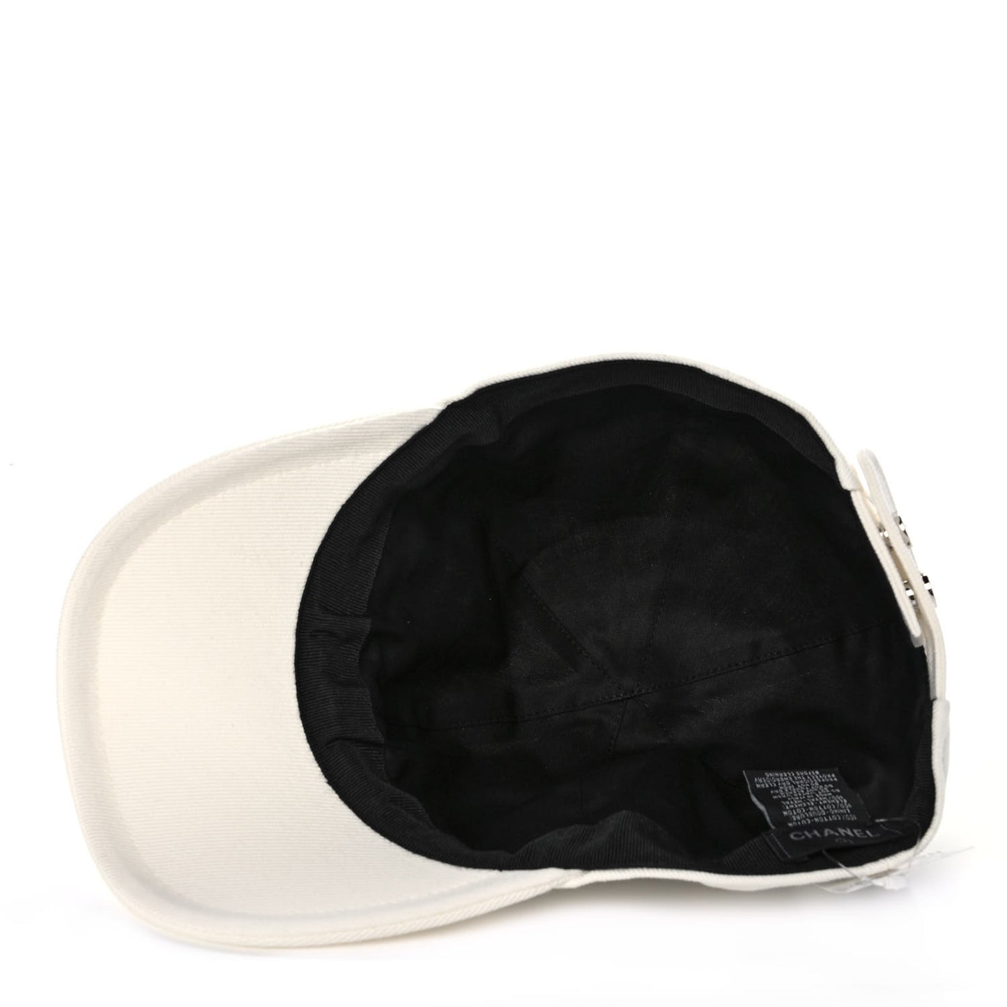 Cotton Sequin CC Cap Hat Ivory