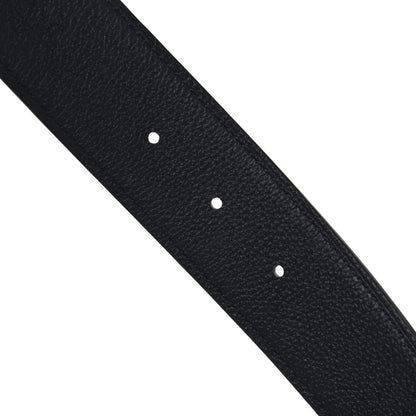 Hermes Swift Togo 42mm Constance Belt 95 Black Bleu Indigo 3 of 5