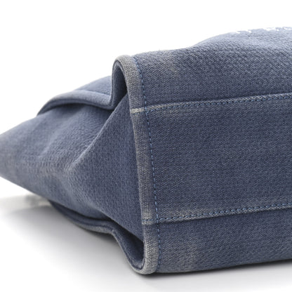 Chanel Canvas Small Deauville Tote Blue 8 of 9