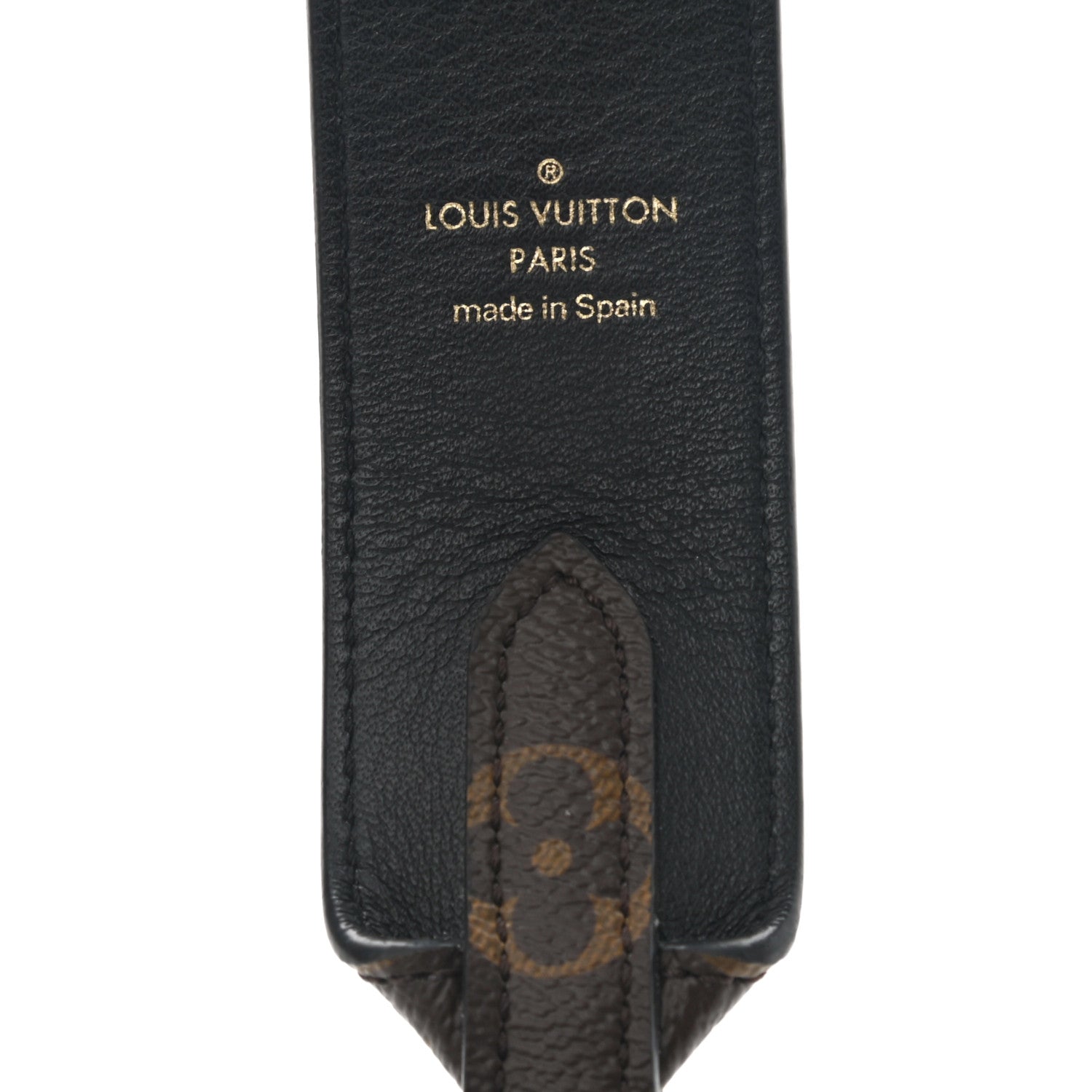 Louis Vuitton Monogram Bandouliere Shoulder Strap Black 3 of 5