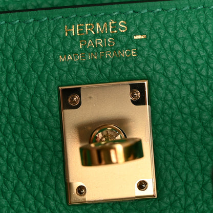 Hermes Togo Lizard Kelly Retourne Touch 25 Menthe 6 of 12