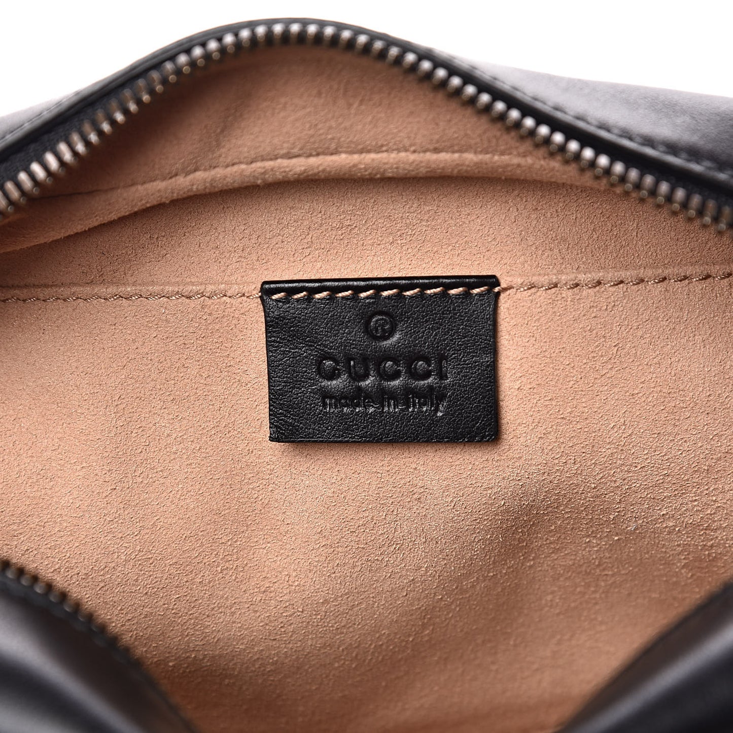 Calfskin Matelasse Small GG Marmont Chain Shoulder Bag Black