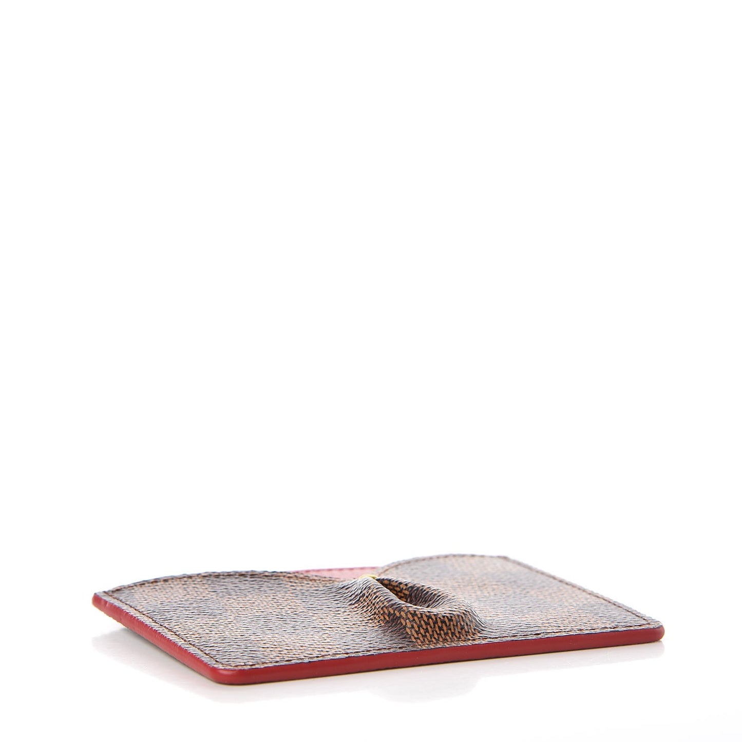Damier Ebene Caissa Card Holder Cherry