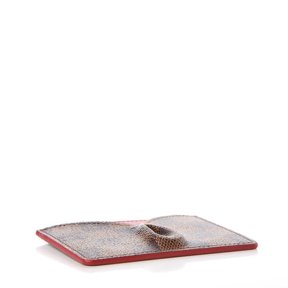 Louis Vuitton Damier Ebene Caissa Card Holder Cherry 4 of 8