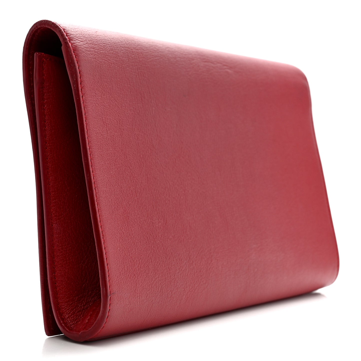 Calfskin Monogram Large Belle De Jour Clutch Red