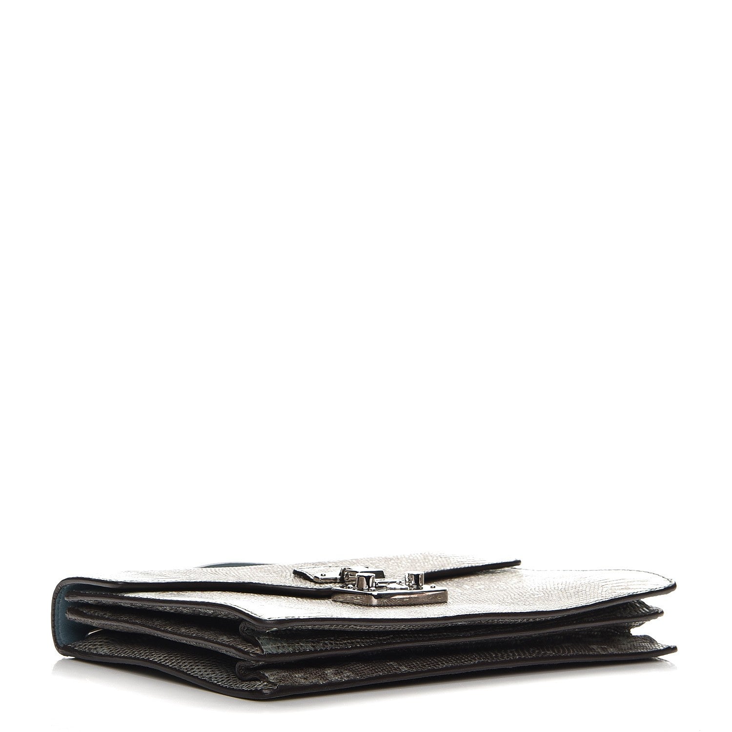 Gucci Lizard Small Lady Lock Briefcase Clutch 4 of 7