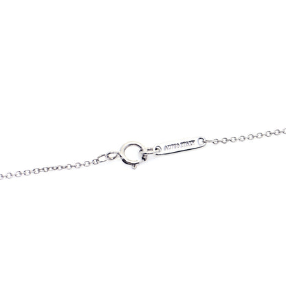 Tiffany 18K White Gold Diamond Mini Cross Pendant Necklace 6 of 6