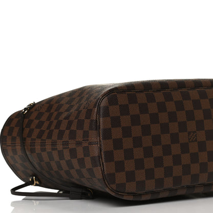 Louis Vuitton Damier Ebene Neo Neverfull MM Rose Ballerine 9 of 10