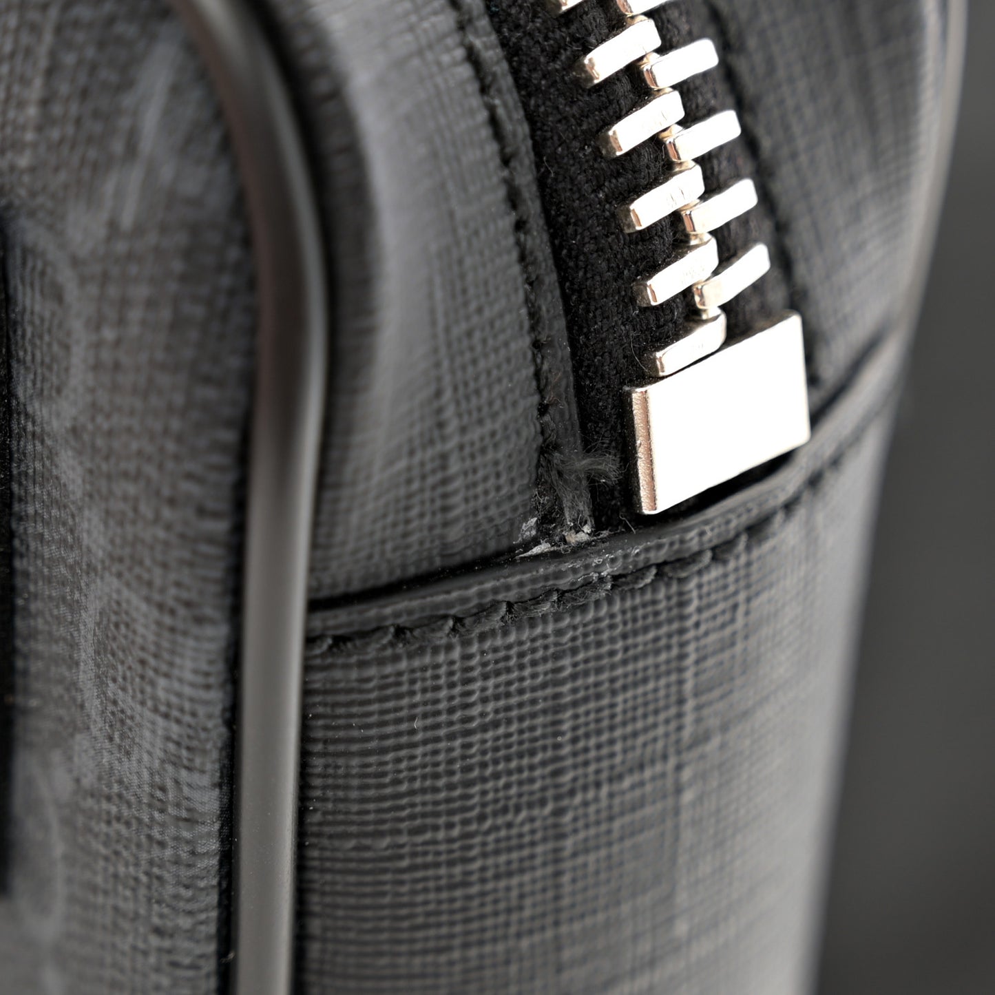 Soft GG Supreme Monogram Web Belt Bag Black Grey