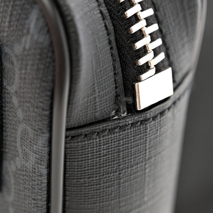 Gucci Soft GG Supreme Monogram Web Belt Bag Black Grey 11 of 11