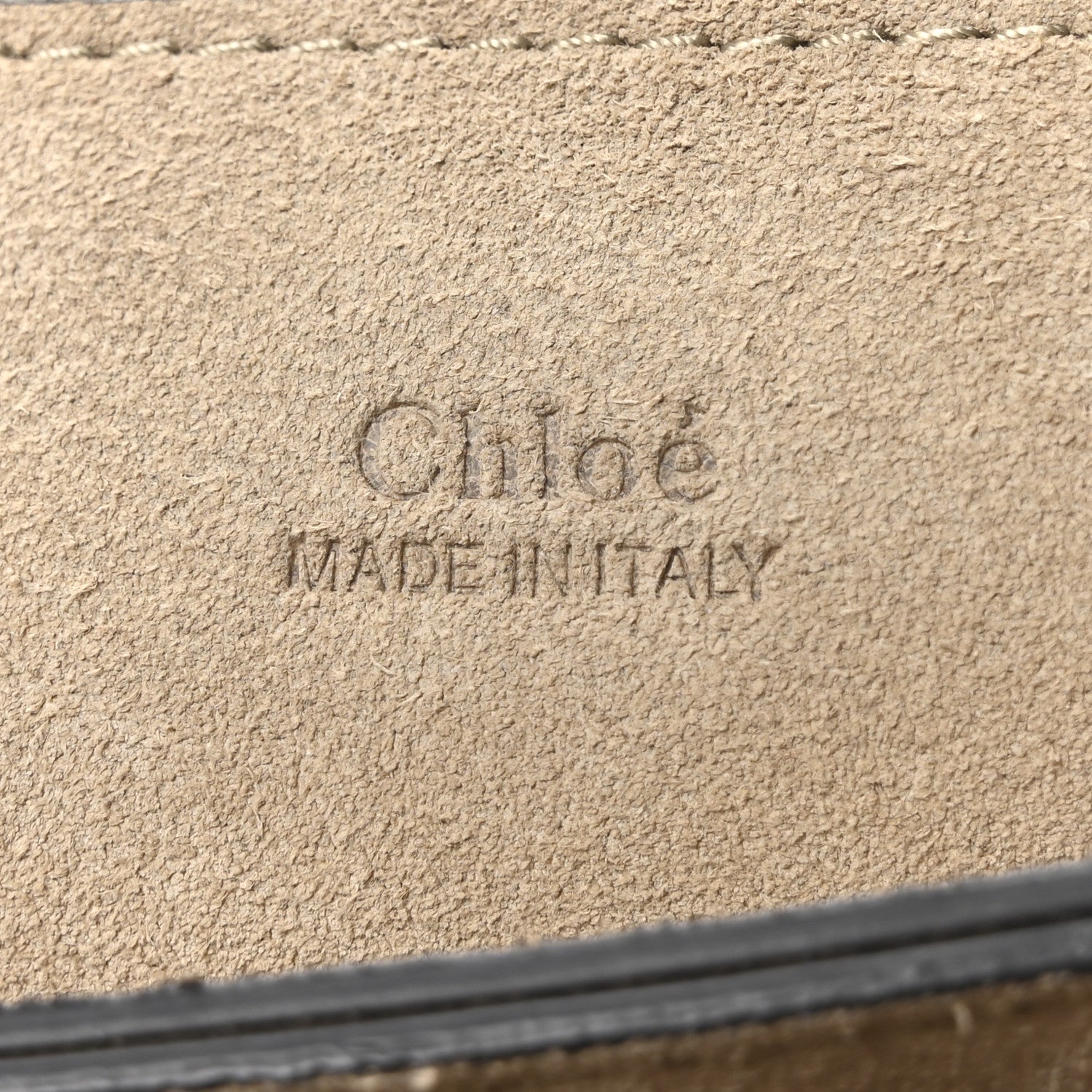 Chloe Suede Calfskin Small Faye Shoulder Bag Motty Grey 6 of 9