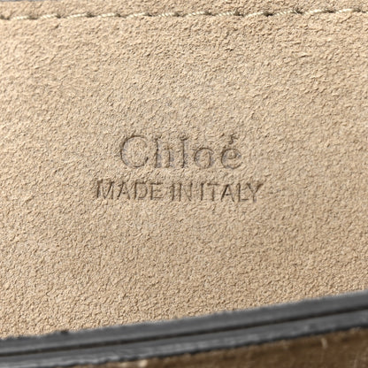 Chloe Suede Calfskin Small Faye Shoulder Bag Motty Grey 6 of 9
