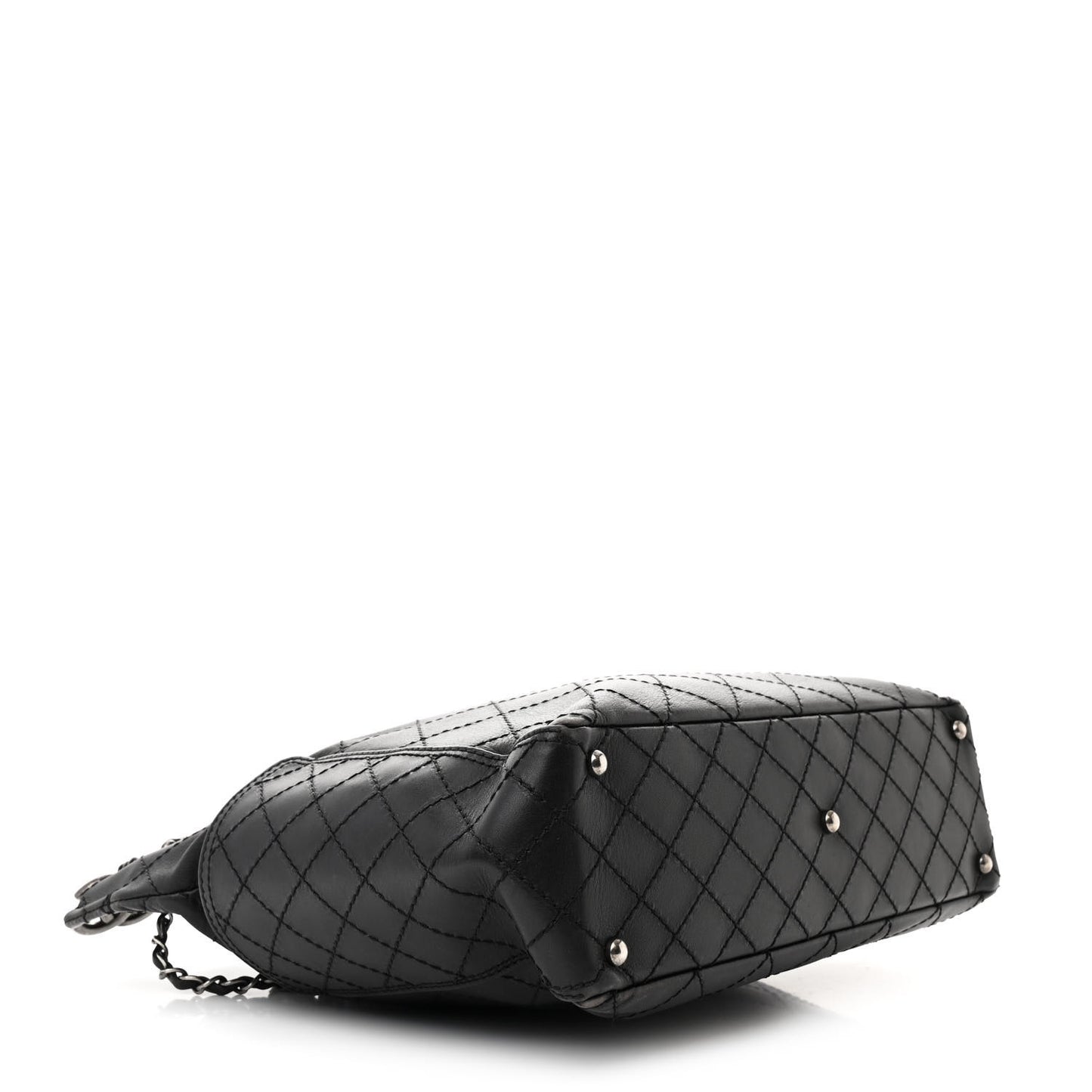 Calfskin CC Pocket Hobo Black