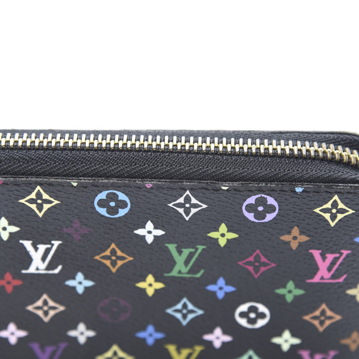 Louis Vuitton Monogram Multicolor Zippy Wallet Black Grenade 9 of 12