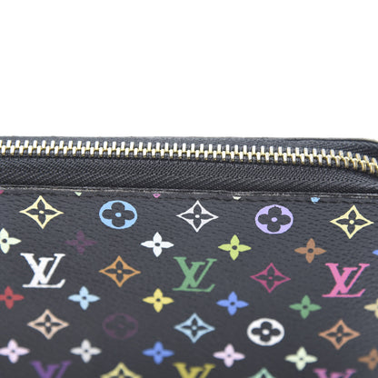 Louis Vuitton Monogram Multicolor Zippy Wallet Black Grenade 9 of 12