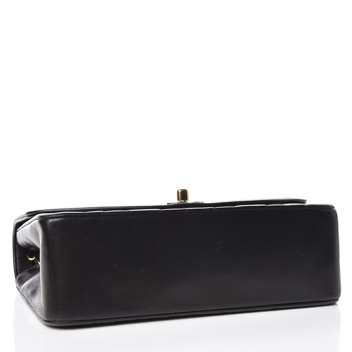 Lambskin Quilted Small Single Flap Black