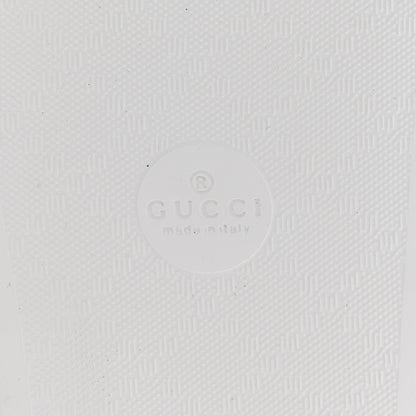 Gucci Nappa Miro Soft Calfskin Womens Interlocking G Slide Sandals 39 Great White Hibiscus Red 6 of 9