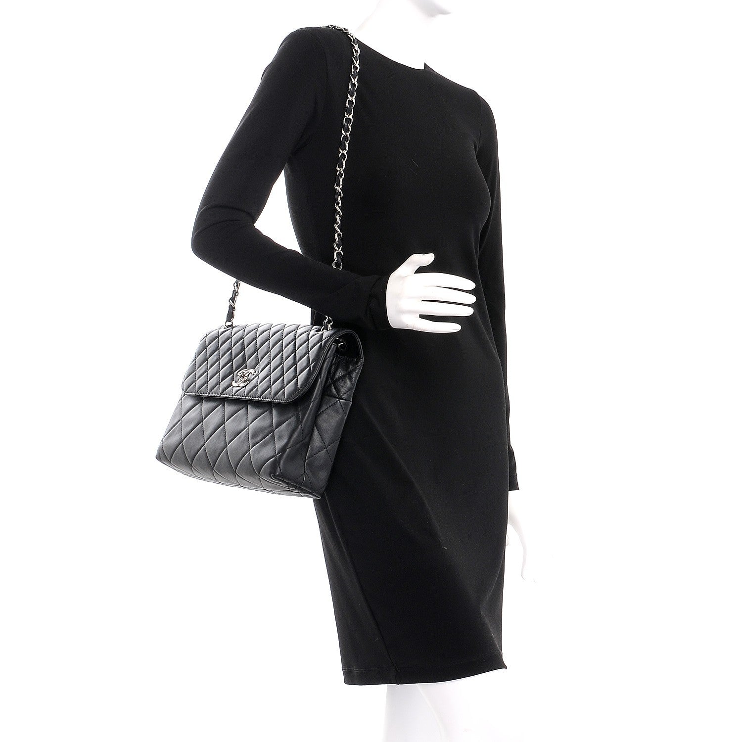 Chanel Calfskin Quilted In The Business Flap Bag Black 2 of 11