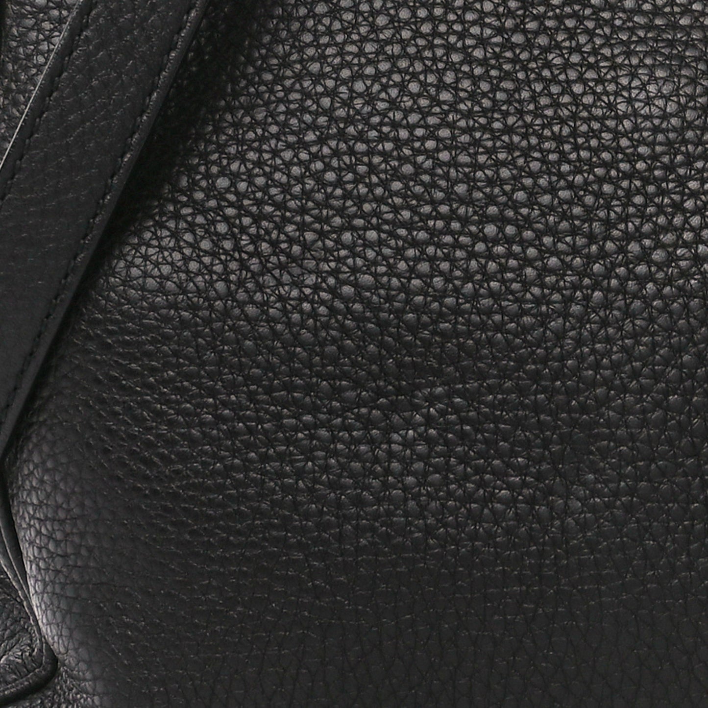 Calfskin Small Bamboo Shopper Tote Black