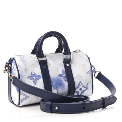 Louis Vuitton Monogram Watercolor Keepall XS Blue 3 of 11
