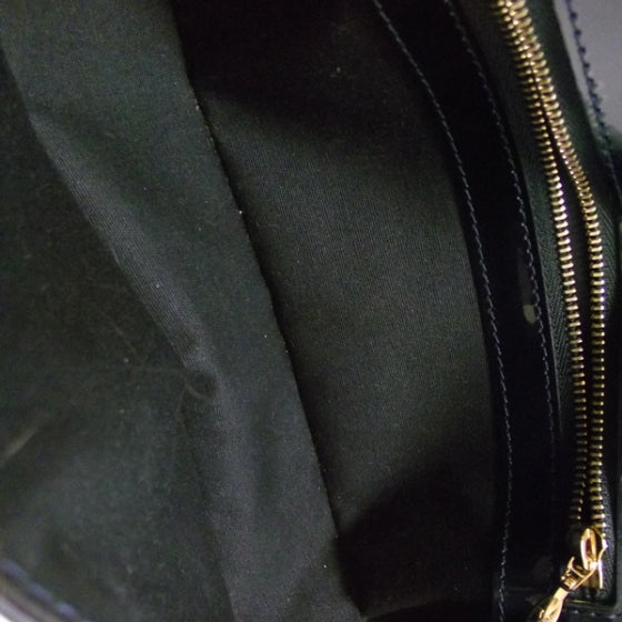 Patent Sobe Clutch Blue Nuit