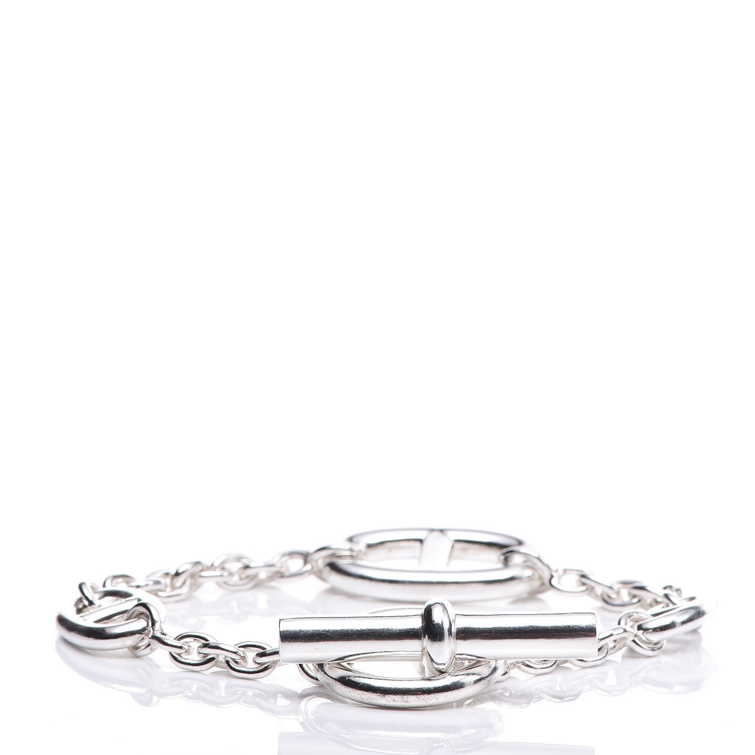 Hermes Sterling Silver Farandole Bracelet LG 8 of 17