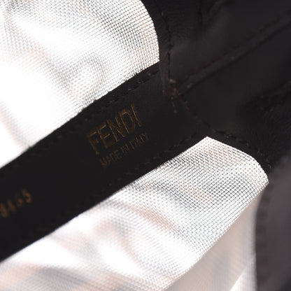 Fendi Mesh Vitello Grace F is Fendi FF 1974 Grande Mon Tresor Bucket Bag Marrone Black Ebano 7 of 12