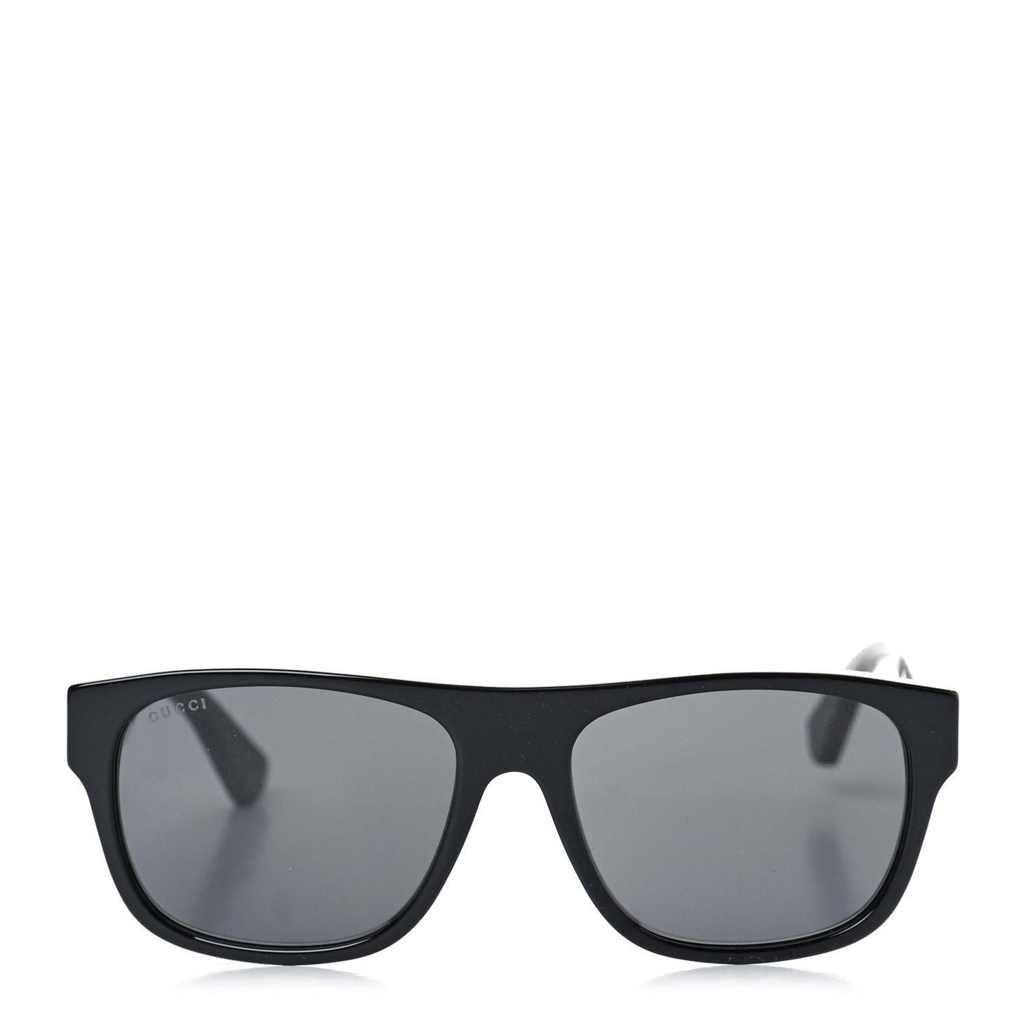 Acetate Square Frame Web Sunglasses GG0341S Black Black