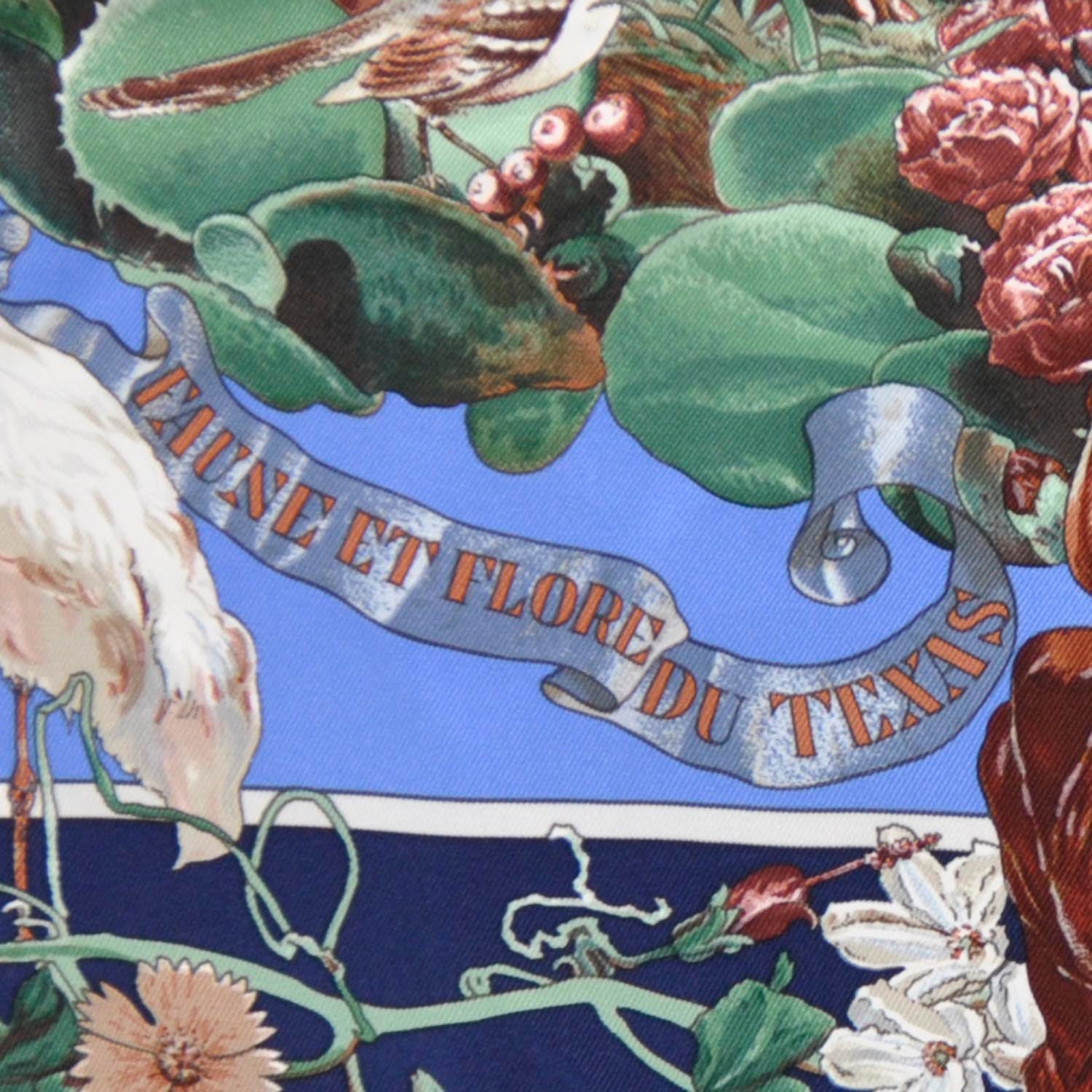 Hermes Silk Faune et Flore du Texas Scarf 70 4 of 9