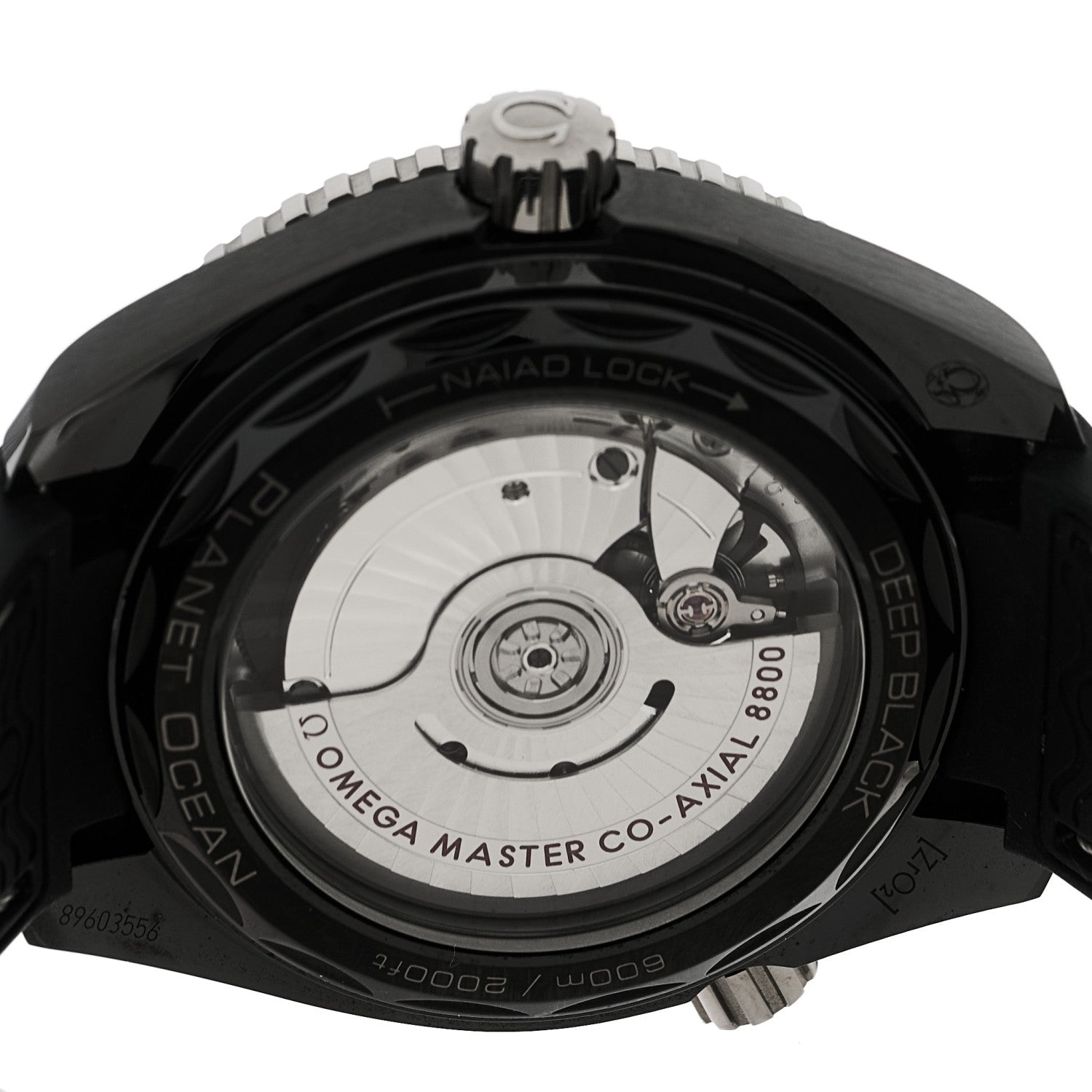 Omega Ceramic 18K White Gold Rubber 39.5mm Seamaster Planet Ocean 600M Automatic Watch Black 215.92.40.20.01.001 4 of 5