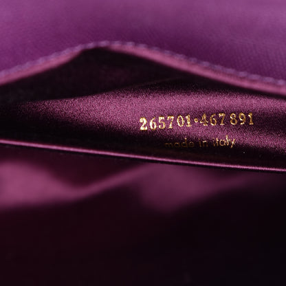 Saint Laurent Textured Calfskin Classic Y Ligne Clutch Purple 7 of 9
