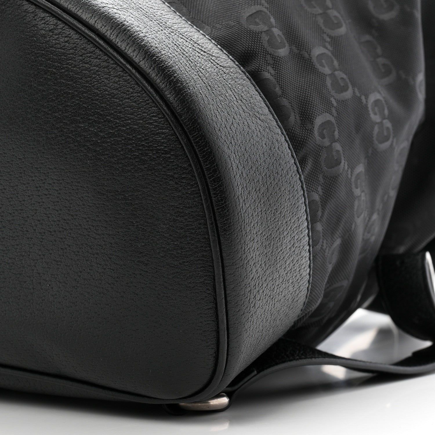 Gucci Econyl Nylon Monogram Off The Grid Drawstring Bucket Backpack Black 10 of 10