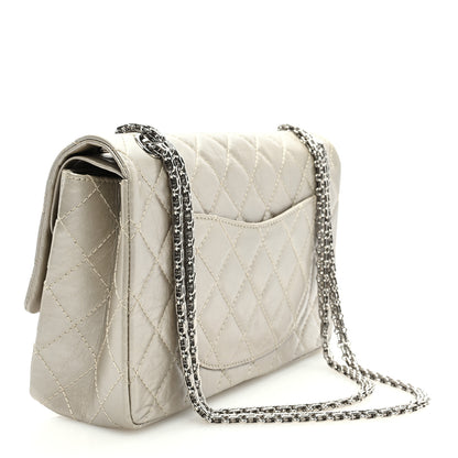 Chanel Metallic Aged Calfskin Quilted 2.55 Reissue 226 Flap Pale Gold 2 of 9