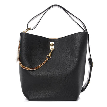 Givenchy Grained Calfskin GV Bucket Bag Black 1 of 7