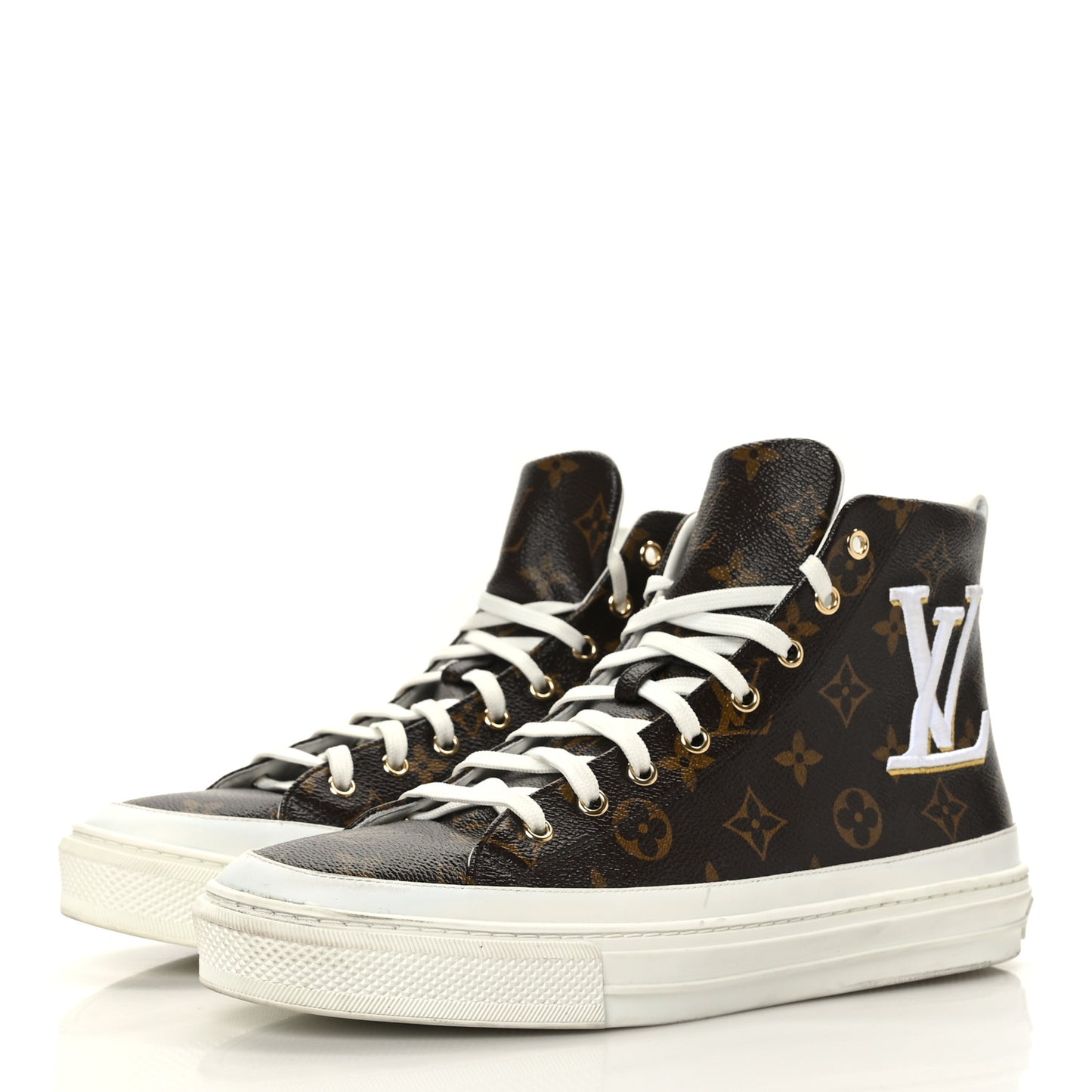 Patent Monogram Stellar Sneaker Boots 42